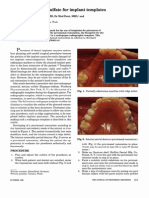 The Use of Barium Sulfate For Implant Templates