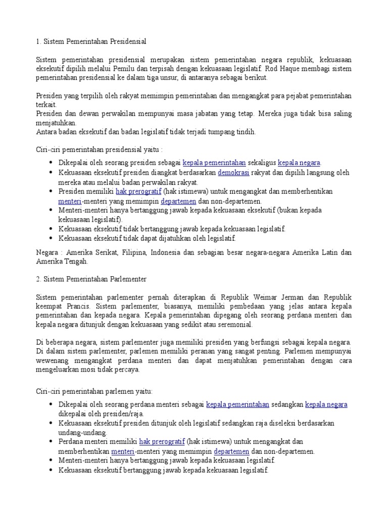 Sistem Pemerintahan Doc