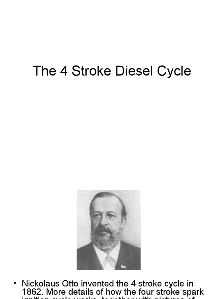 Four Stroke Diesel Engine Overview | PDF | Diesel Engine | Internal ...