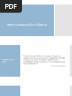 Arte e Cultura No Entre Guerras