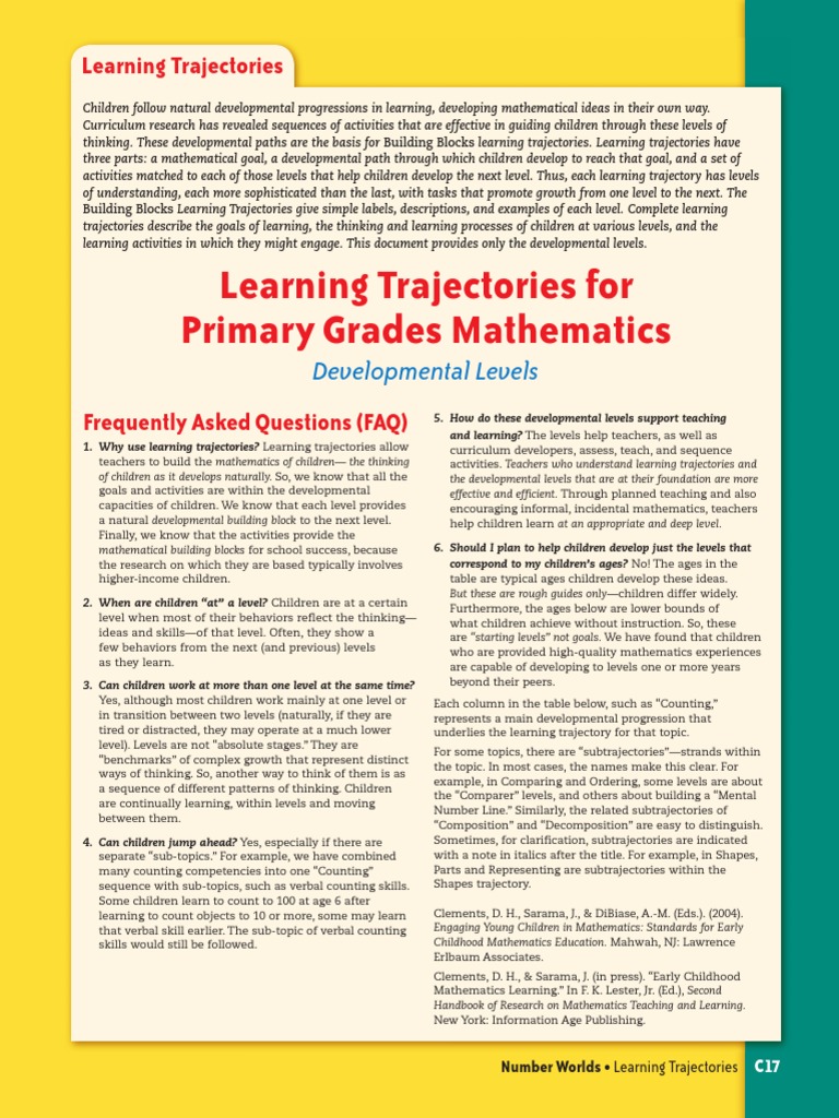 Building Blocks Learning Trajectories PDF Rectangle Shape