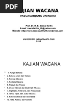 Kajian Wacana Pascasarjana Unindra