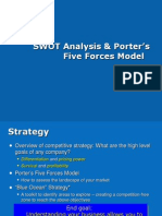 SWOT Analysis and Porters Model
