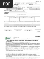 Internet Banking Registration Form(CBA)
