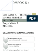 Quantitative Demand Analysis