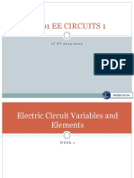 Electric Circuit Variables and Elements
