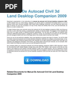 Download Manual de Autocad Civil 3d Land Desktop Companion 2009 by Ahmad Tri Purnomo SN267510500 doc pdf