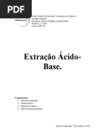 Relatorio de Organica {Extração Acido-base}