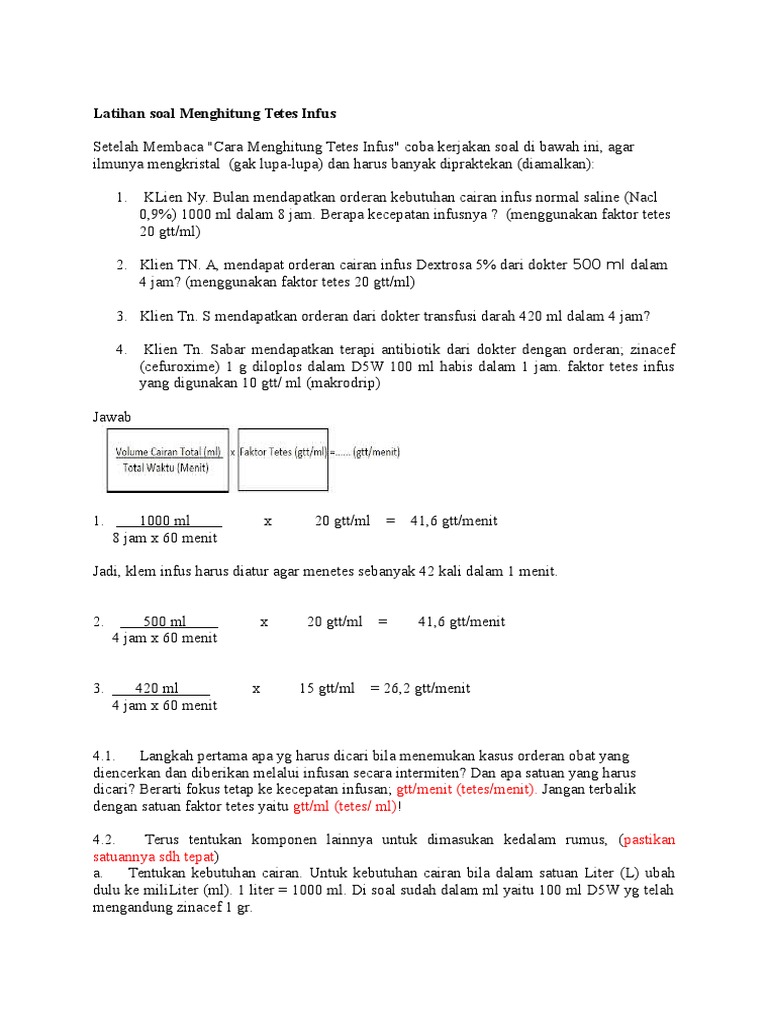 Contoh Soal Menghitung Kebutuhan Cairan Pada Luka Bakar Anak Contoh Soal Terbaru