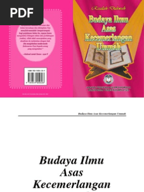 Budaya Ilmu Kecemerlangan Ummah Pdf