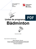 Unitat Didactica BADMINTON