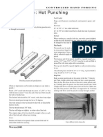 Lesson Two: Hot Punching: Controlled Hand Forging