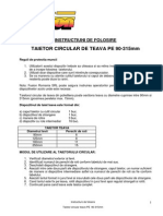 Manual de Utilizare Dispozitive de Taiat Teava de Polietilena PDF