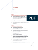 Table of Contents and Key Papers on Process Control and Optimisation