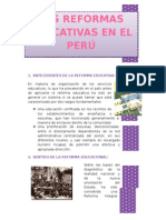 Reformas Educativas en El Perú