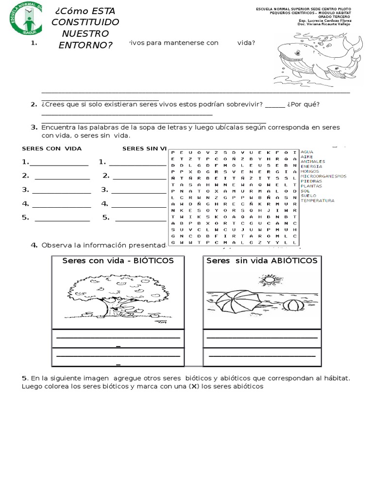Guia 8 Factores Bioticos y Abioticos | PDF