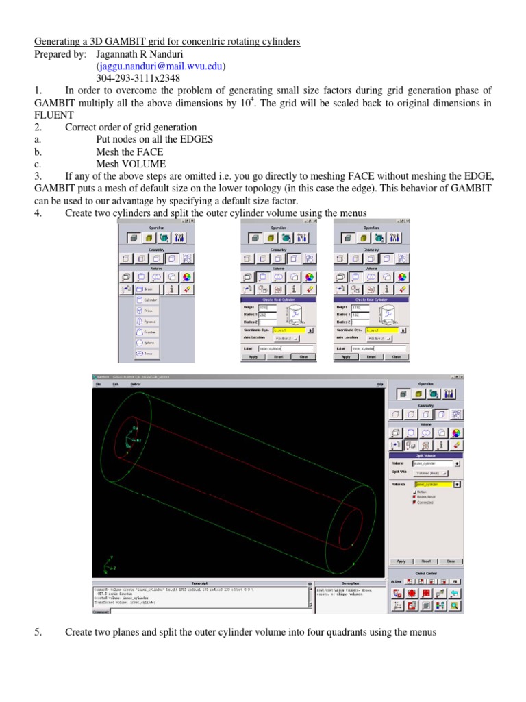 3D GAMBIT Grid for Rotating Cylinders | PDF | Boundary Layer | Turbulence