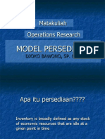 Matakuliah Operations Research