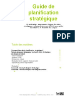 Guide de Planification Stratégique: Table Des Matières