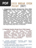 Download Analisis Break Even Point Bep by Djoko Bawono SN26754745 doc pdf