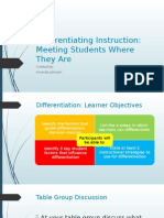 Differentiating Instruction