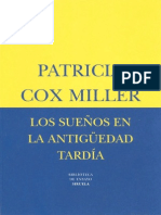 Cox Miller Patricia - Los Sueños en La Antiguedad Tardia PDF
