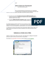 Insertar Música en Powerpoint -Acciones Preliminares