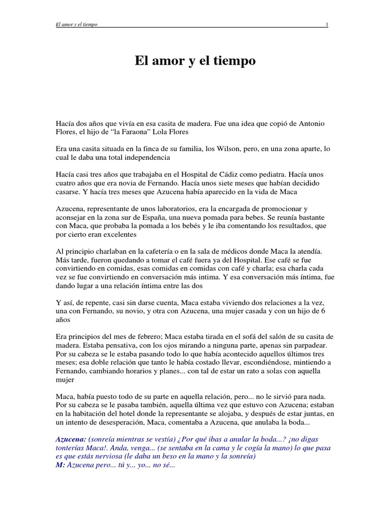 El Amor y El Tiempo | PDF | Carnaval | Amor