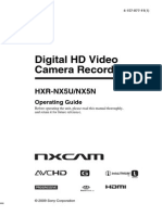 Final Hxr-nx5u Ops Manual