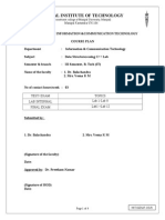 Manipal Institute of Technology: Test/ Exam Topics Lab Internal Lab 1-Lab 8 Final Exam Lab1 - Lab 12