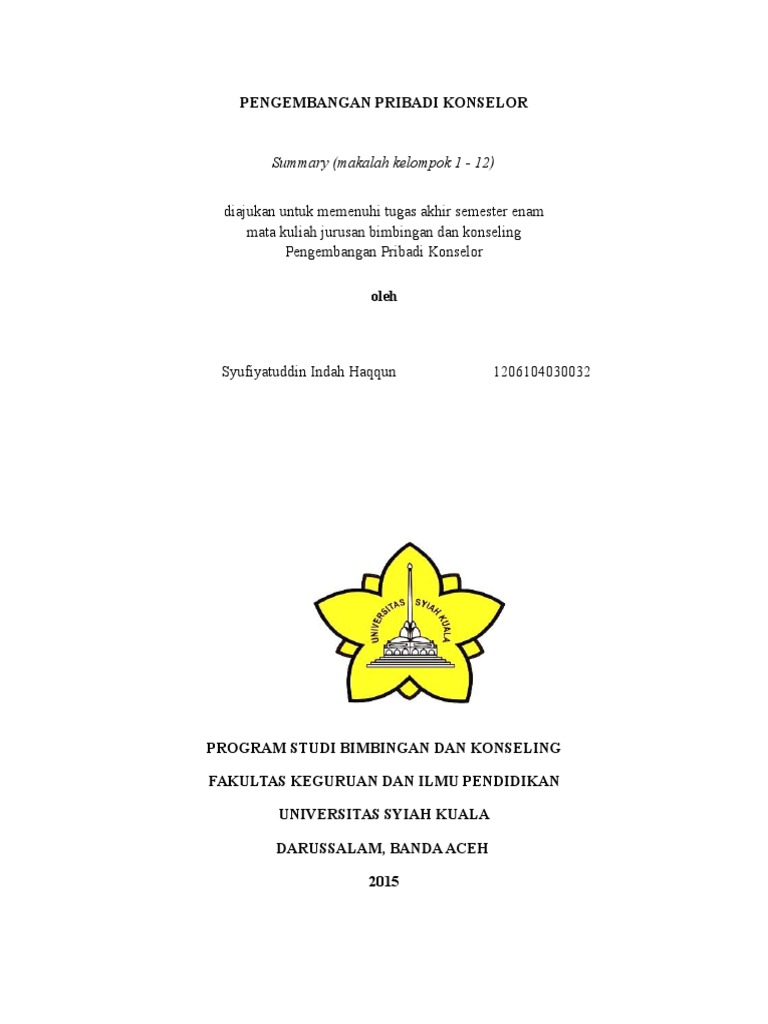 Contoh Makalah Tentang Kepribadian