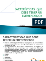 Caracteristicas Que Debe Tener Un Emprendedor