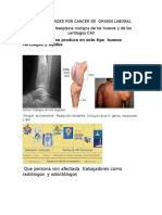 Enfemedadades Por Cancer de Origen Laboral