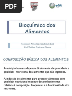 Aula Presencial Bioquímica Dos Alimentos