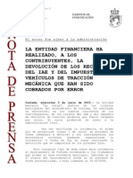 150603 NP- Devolución Impuesto de Vehículos de Tracción Me…