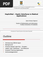 Hapticmed - Haptic Interfaces in Medical Applications