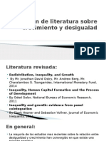 Revisión de Literatura Sobre Crecimiento y Desigualad