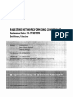 Network Founding: Palestine Conference