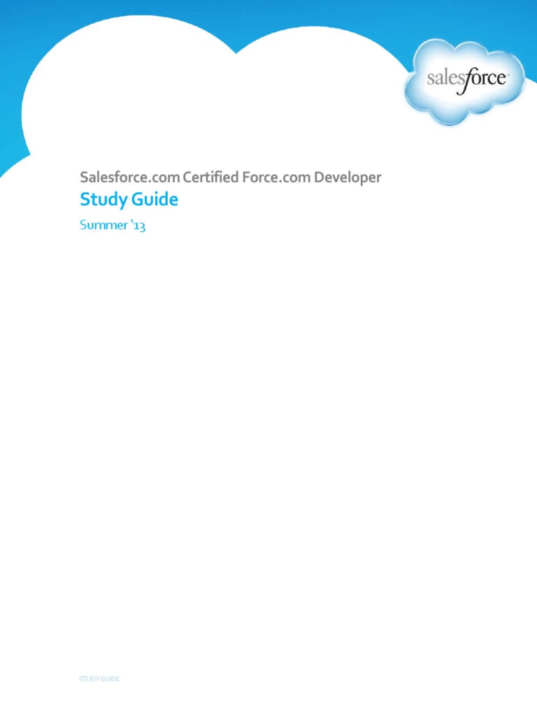 SG Certified Developer | PDF | Salesforce.Com | Professional Certification