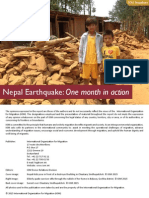 Nepal Earthquake - One Month in Action