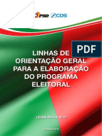 Programa eleitoral da coligação PSD-CDS (linhas orientadoras)