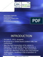 Unlocking Synergies: A Case Study On United Bank Limited's (UBL) Acquisition of Khushhali Bank Limited (KBL)