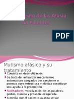 Tratamiento de Las Afasia No Fluentes