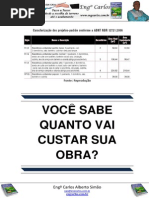Você sabe quanto vai custar sua Obra?