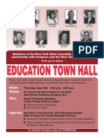 Education Town Hall: When: Where: Who