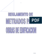 Reglamento de Metrados Para Obras de Edificacion[1]