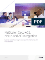 NetScaler Cisco ACE Nexus and ACI Integration