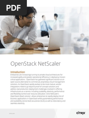 Openstack And Netscaler Pdf Citrix Systems Open Stack