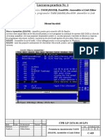 Studierea Programelor TASM (MASM), Emu8086 Ansembler Si Link Editor