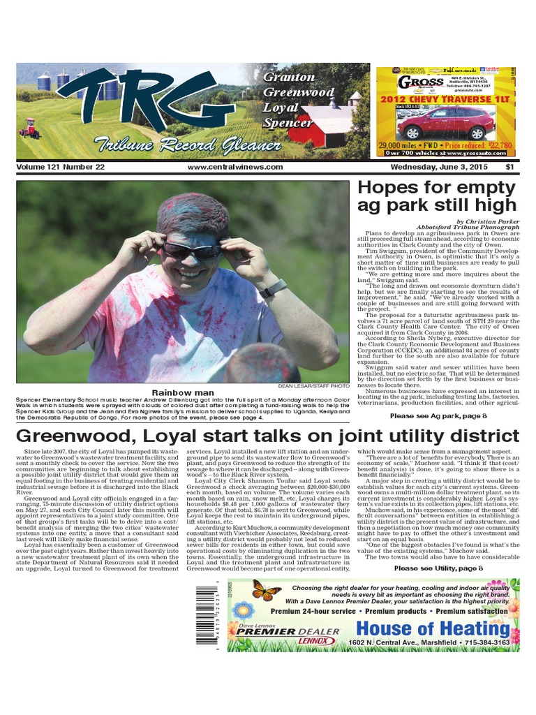 June 3, 2015 Tribune Record Gleaner | PDF | United States Postal Service |  Salad